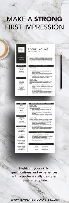 Feminine Resume - CV design - Resume Download - MS Word Resume for - word resume template mac Feminine Resume - CV design - Resume Download - MS Word Resume for - word resume template mac