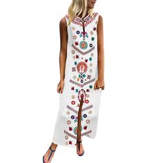 Summer Georgette Tunique Caftan Robe Imprimé Vacances Taille Unique 14 16 18 20 22 24 A