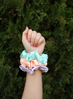 Satin | Pastel | Hair Scrunchies | Scrunchie | Scrunchies | Scrunchy | Scrunchi | Scrunchies are Back | Hair Ties | No Crease | Handmade | Etsy Seller | Etsy Shop | Hair | Hairstyle | Ponytail | Hairdo | Hair Bun | Braids | Cheerleaders | Sports | Team Scrunchies | Satin Scrunchies | Satin Scrunchy | Scrunchie Love | Scrunchie Obsession