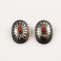 Red Coral Sterling Silver Plated 5 grams Stud//Earring 10 mm Handmade Art Jewelry Ethnic Wear