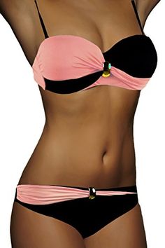 SALE Neu Bikini-Set Push up Bandeau Bademode Damen Größe 36//38 Cup B//C