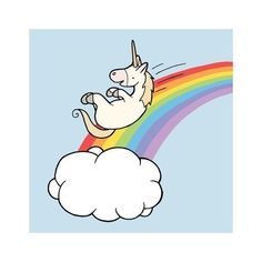 109 Best Rainbows And Unicorns Images On Pinterest In 2018 Colors Sky Slide Rainbow Unicorn Etsy Cartoon Real Cute
