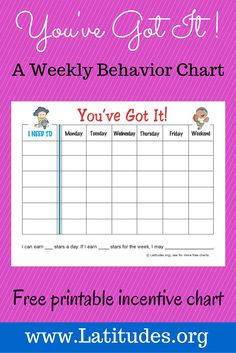 free printable incentive sticker charts
