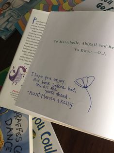 What to write on baby book for shower