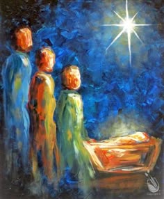 cuadro con preciosa pintura naif. navidad. - Comprar Pintura al Óleo Contemporánea en todocoleccion - 160467485