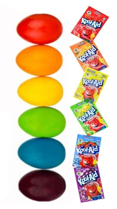 Get the most vibrant Easter eggs this year by skipping the egg dye and using Kool-aid instead! The most colorful eggs are Kool-aid dyed Easter eggs! #koolaid #koolaideastereggdying #koolaideggcoloring #koolaideastereggs #koolaideggdye #eggdye #eggdying #eastereggactivitiesforkids #eastereggdyeideas Eggs, Egg, Easter Eggs Diy, Easter Spring