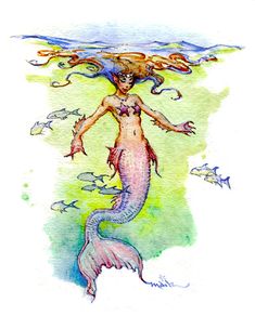 Coloring Book For Adults A Little Mermaid By Lily