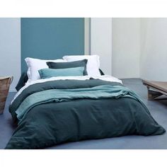 CALANQUES Lot de 2 taies d'oreiller en coton blanc capelan 65x65cm CALANQUES Lot de 2 taies d'oreiller en coton blanc capelan 65x65cm