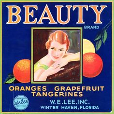 Tampa Florida Buxom Orange Citrus Fruit Crate Label Art Print
