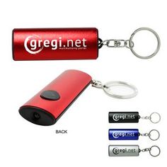 Blue Polaroid LED Bottle Opener Flashlight Key Chain