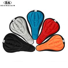 RED Cycling Bicycle Bike 3D Sponge Pad Seat Saddle Cover Soft Cushion by Air