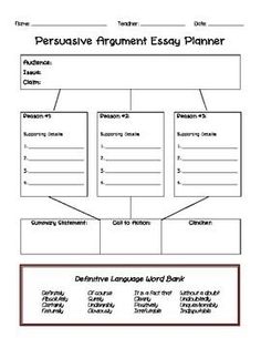 essay planner
