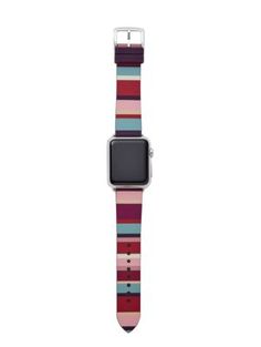 Pink coral mint watercolor gold glitter stripes Apple