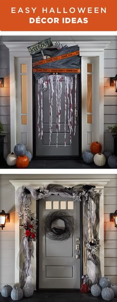 decorate your front door for trick or treaters this halloween these dcor ideas are easy - Halloween Front Doors decorate your front door for trick or treaters this halloween these dcor ideas are easy - Halloween Front Doors