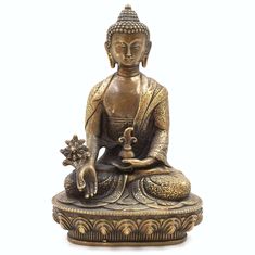 Schöner goldener Budda Buddha gold Feng-Shui Geschenk Deko