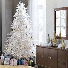 6 1 2 Ft Tall White Winter Pine Lighted 400 Clear Lights Christmas Tree Only 6 1 2 Ft Tall White Winter Pine Lighted 400 Clear Lights Christmas Tree Only