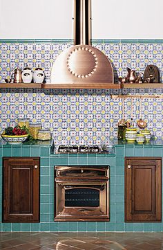 rivestimenti-cucina-cotto-quadrato-interni-ceramica-di-vietri ... rivestimenti-cucina-cotto-quadrato-interni-ceramica-di-vietri ...