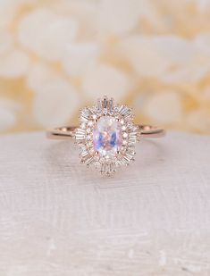 14k Rose Gold 0.47cttw Classic Princess Solitaire Moissanite Engagement Promise Ring Statement Anniversary Bridal Wedding by Clara Pucci