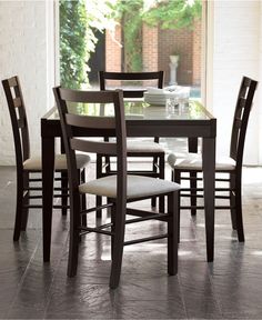 Café Latte 5Piece Dining Set Dining Table And 4 Slatback Chairs Amazing Macys Dining Room Chairs Design Ideas Café Latte 5Piece Dining Set Dining Table And 4 Slatback Chairs Simple Macys Dining Room Chairs 2018