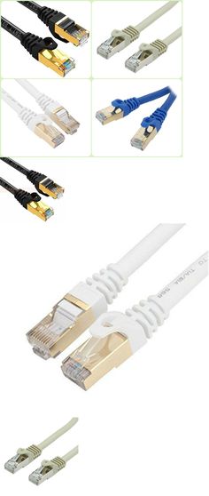 Cat7 Ethernet Patch Cable 1.5 3 6 10 20 25 30 50 75 100 200 Lot U//FTP LAN Blue