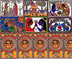 Madhubani Painting (Bihar) IMAGES, GIF, ANIMATED GIF, WALLPAPER, STICKER FOR WHATSAPP & FACEBOOK