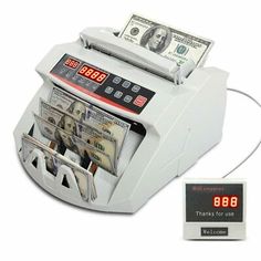 Money Bill Counter Cash Counting Machine Bank Currency Counterfeit Auto Banknote 699930979786 | eBay Money Machine, Money Bill, Dollar Bill, Money Saving Box, Point Of Sale