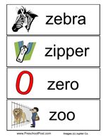 resource pictures of objects start with letters a to z learn the letter z words