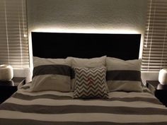 14 Best Headboard Lights Images Bedroom Decor Headboards Bed Diy Headboard With Led Lighting 2 Lights Beige Ideas Floating