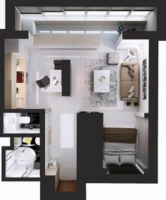 5 Studio Apartment Layouts that Work | Studio apartment layout ... 5 Studio Apartment Layouts that Work | Studio apartment layout ...