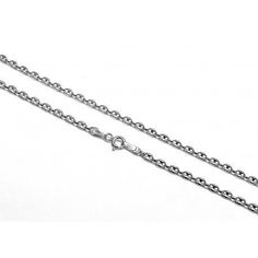 Cadena 40CM Plata De 1ª Ley .925 Rodiada Nueva. Modelo Caja