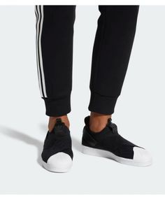 adidas superstar slip on wit