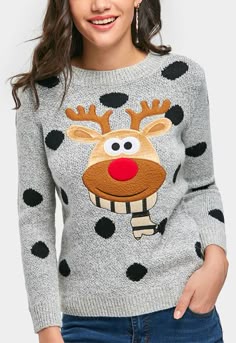 Kids 3D Novità Rudolph Renna Sciarpa Natale Maglione Ragazzi Ragazze Maglione UK