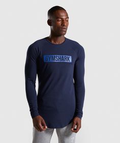 Medium New Men/'s Gymshark Block SS Short Sleeve T-shirt Long Lined