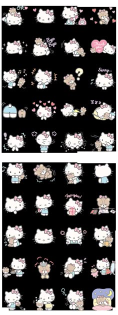 Love Cute Sanrio Character Hello Kitty Masking tape Line Sticker 4 sheets JAPAN