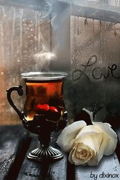 Tea Flower GIF - Tea Flower - Discover & Share GIFs Искусство Приготовления Кофе, Гифки, Счастливое Сердце, Призрачный Гонщик, Уютный Камин, Кофейные Карточки, Анимация, Деятель Искусств, Вселенная