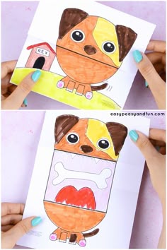 Coolest Little Dog Craft For Kids To Make Print The Template Color
