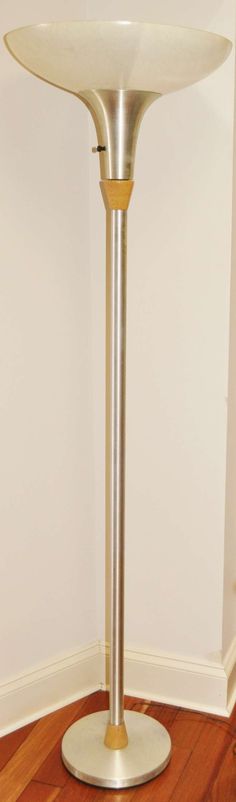 wood torchiere floor lamp