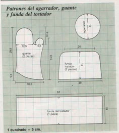 patrones de manoplas para cocina - Buscar con Google