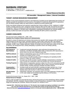 human resources manager resume