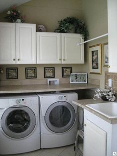 58 Best Laundry Rooms Images On Pinterest In 2018 Wash Room I Like The Countertops Over Washer Dryer Small Laundry Rooms Room