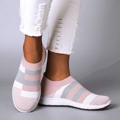 Vowes Womens Running Shoes Solid Color Lace-up Air Cushion Outside Sport Sneakers Lightweight Breathable Mesh Fitness Wedges Shoes