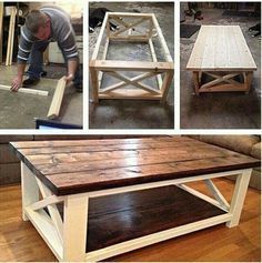 Diy Rustic Coffee Table Lynn Pinterest Tables Coffee Table Made Easy