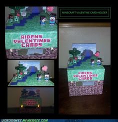 Minecraft Valentine Box Valentines Card Holder Valentine Day Boxes Valentines For Boys Valentine Minecraft Valentine Box Valentines Card Holder Valentine Day Boxes Valentines For Boys Valentine