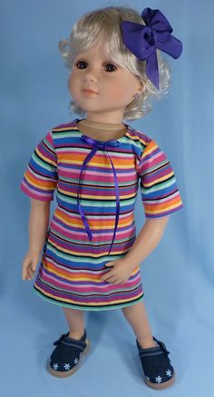 23/" doll clothes My Little Pony print long GOWN fits MY TWINN