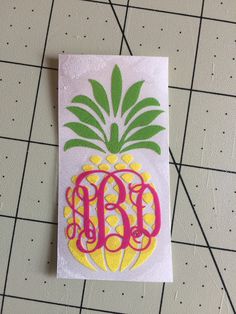 Set of 12 Personalized Pineapple Stickers