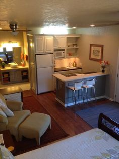 157 Best Garage Converted Into Apartment Images Tiny House Plans Garage Conversion Great Layout Cabinet Against The Wall Could Build A Rolling Island Out Of S Wood