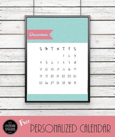 free printable photo calendars instant download customize online