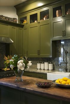 Painted Cabinets Pinterest Blog 8 Designers On Their Favorite Green Paint Colors