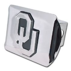Emblem Elektroplate University of Oklahoma OU with Crimson Austrian Crystals