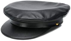 Fashion Retro Girl Solid Color Newsboy Hat Duevin Women PU Leather Beret Octagonal Cap Navy